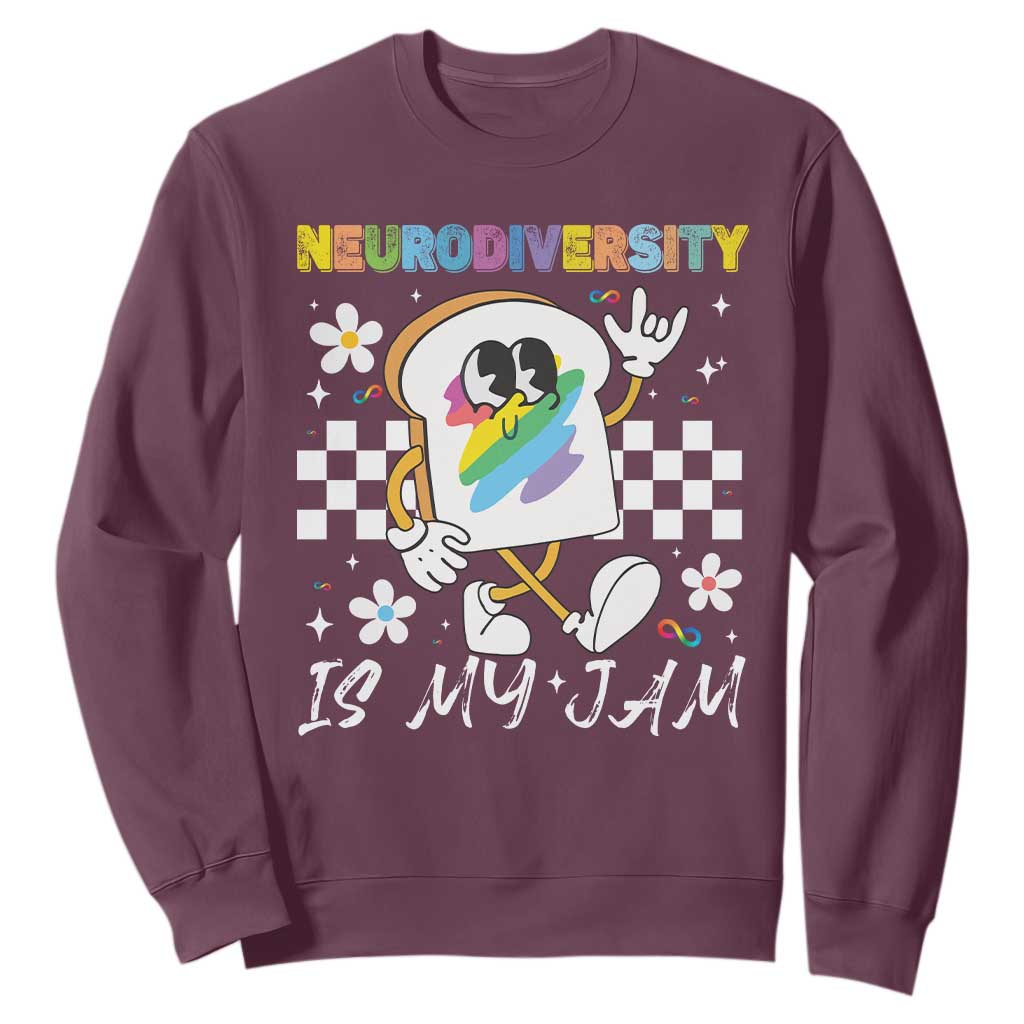 Neurodiversity Is My Jam Inclusion Autism Support Sweatshirt Special Education Teacher Para Gift