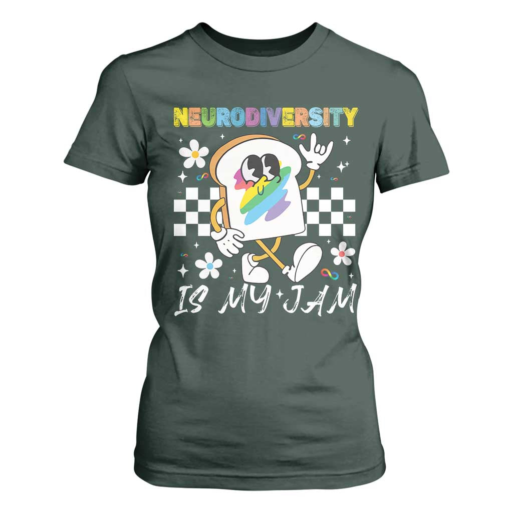 Neurodiversity Is My Jam Inclusion Autism Support T Shirt For Women Special Education Teacher Para Gift