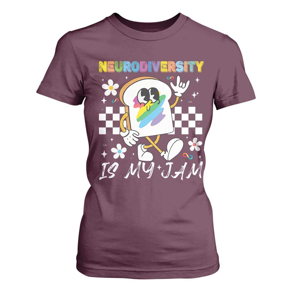 Neurodiversity Is My Jam Inclusion Autism Support T Shirt For Women Special Education Teacher Para Gift