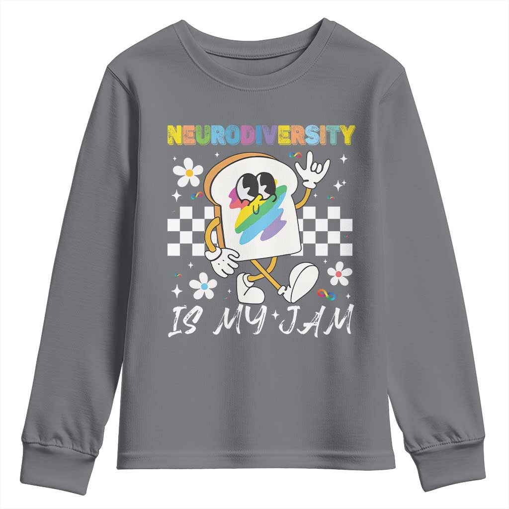 Neurodiversity Is My Jam Inclusion Autism Support Youth Sweatshirt Special Education Teacher Para Gift