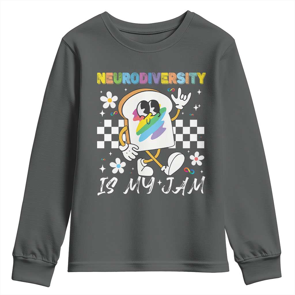 Neurodiversity Is My Jam Inclusion Autism Support Youth Sweatshirt Special Education Teacher Para Gift