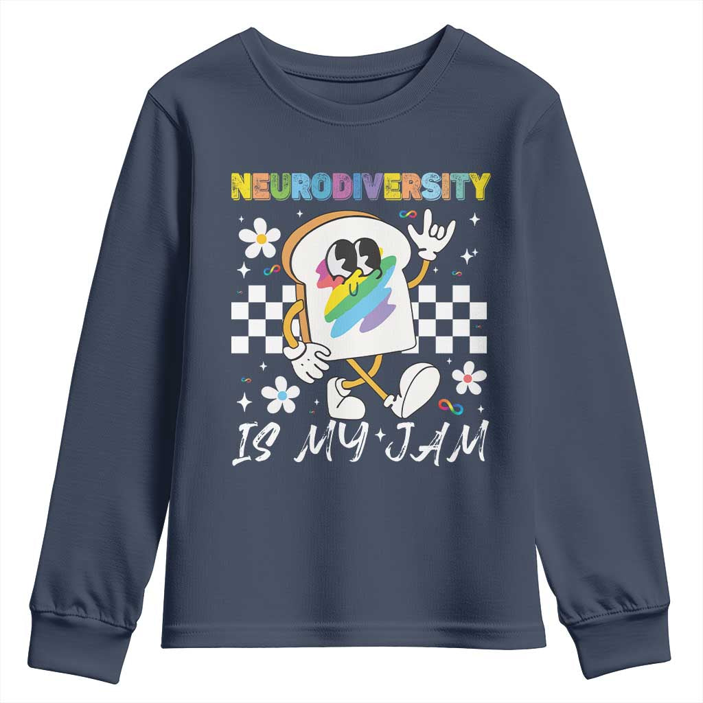 Neurodiversity Is My Jam Inclusion Autism Support Youth Sweatshirt Special Education Teacher Para Gift