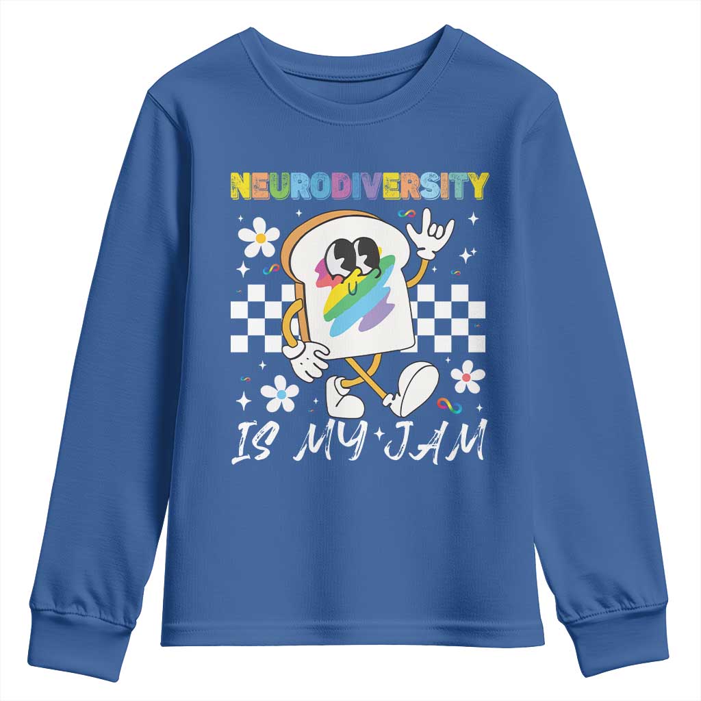 Neurodiversity Is My Jam Inclusion Autism Support Youth Sweatshirt Special Education Teacher Para Gift