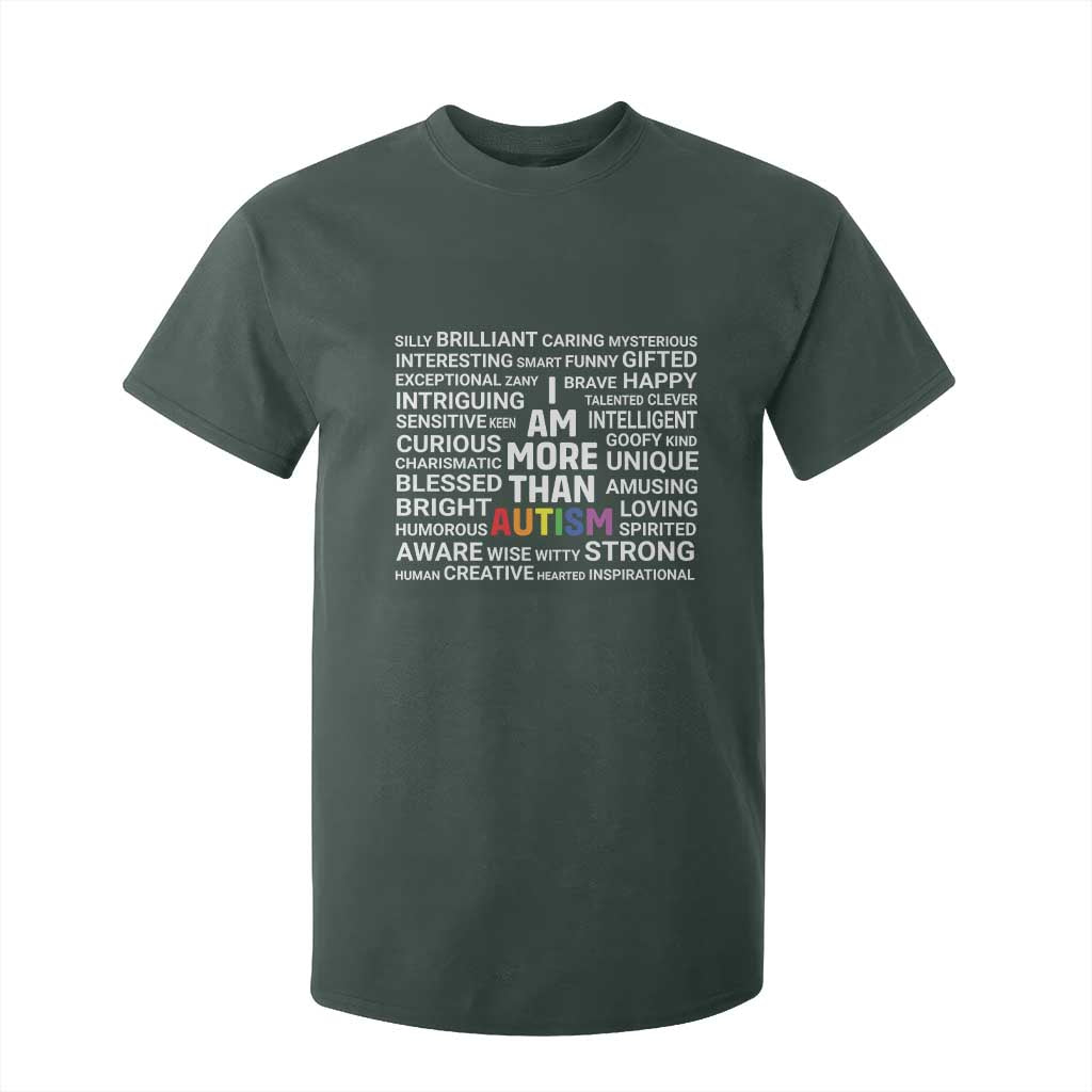 I Am More Than Autism Support T Shirt For Kid