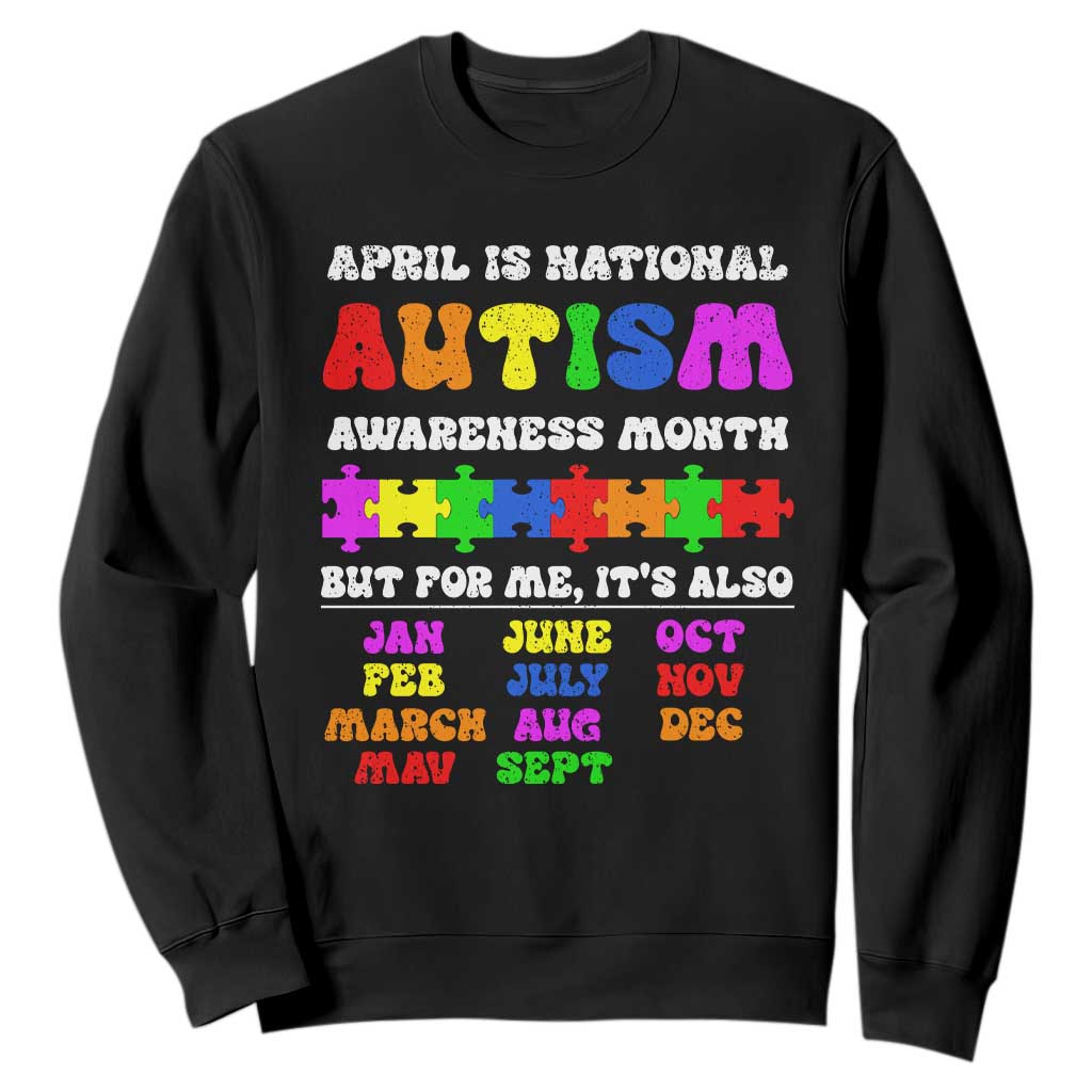 National Autism Awerness Month Sweatshirt Autistic Kids Gift