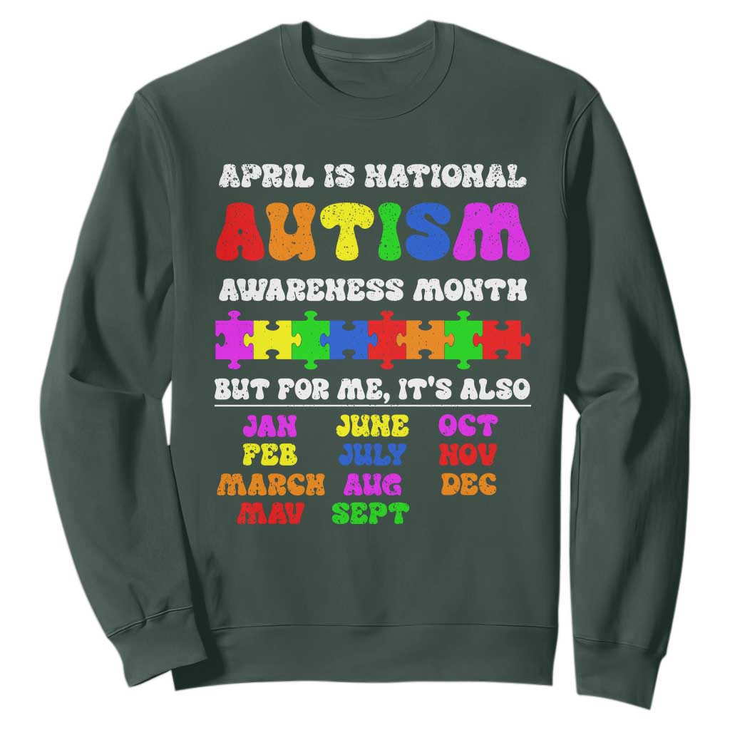 National Autism Awerness Month Sweatshirt Autistic Kids Gift