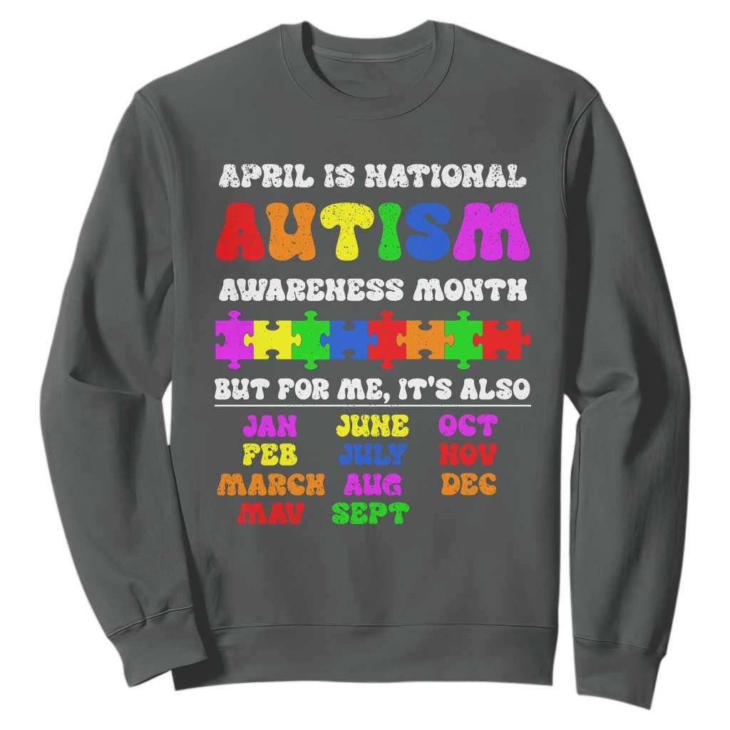 National Autism Awerness Month Sweatshirt Autistic Kids Gift