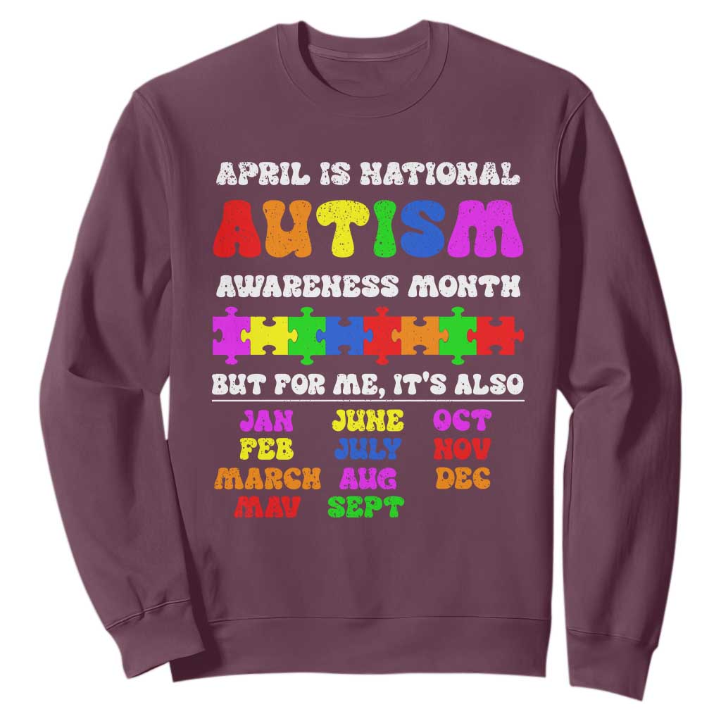National Autism Awerness Month Sweatshirt Autistic Kids Gift