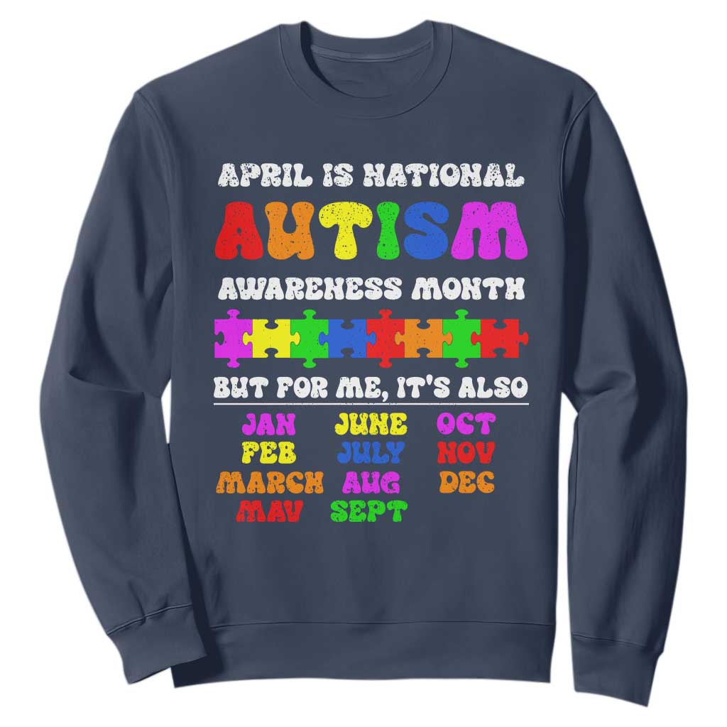 National Autism Awerness Month Sweatshirt Autistic Kids Gift