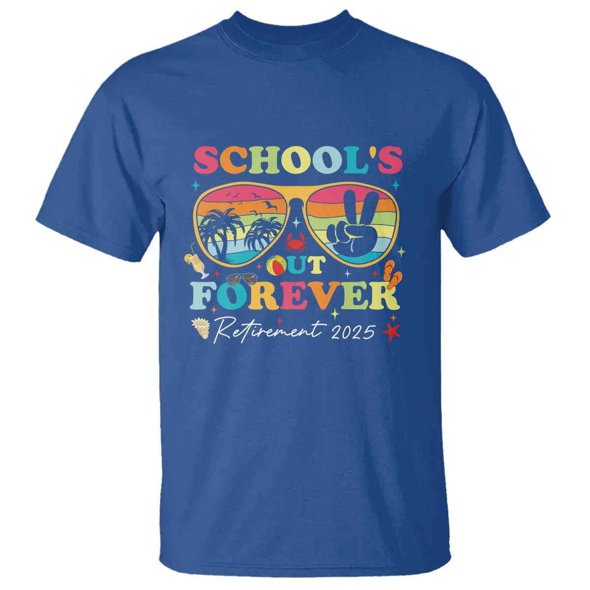 schools-out-forever-retired-teacher-2025-t-shirt-groovy-retirement