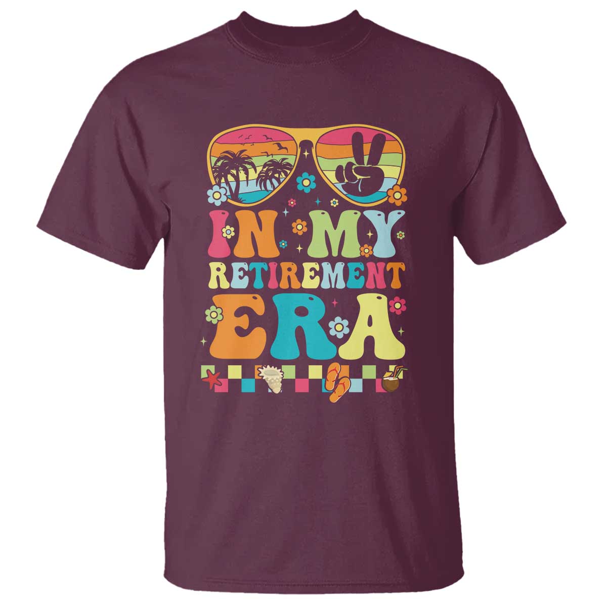 retired-est-2025-t-shirt-in-my-retirement-era-groovy-summer-vibes