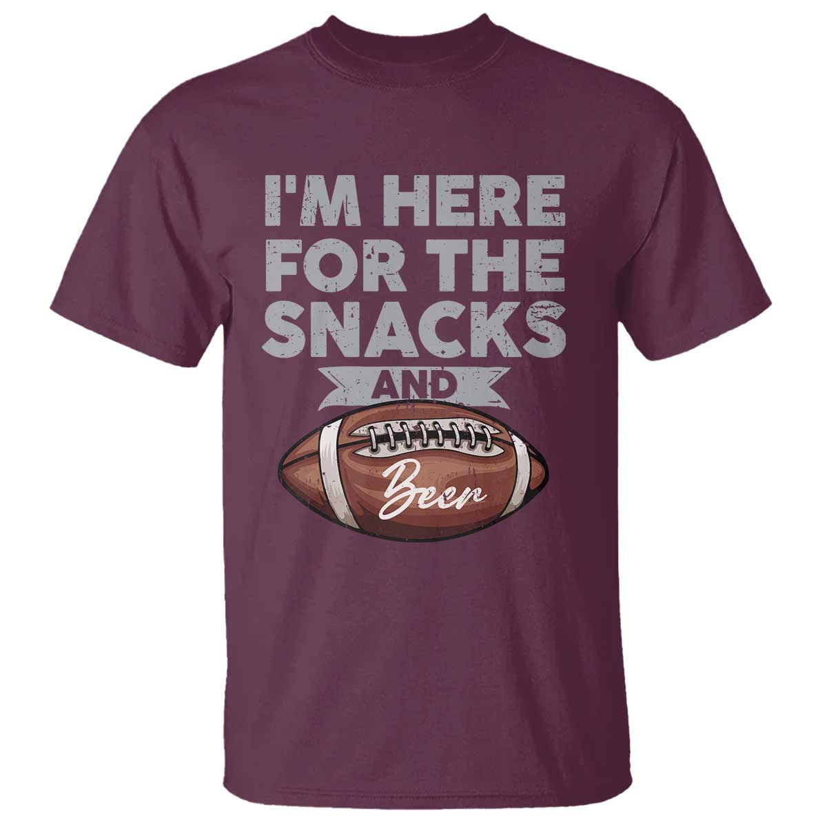 funny-football-bowl-gift-t-shirt-im-just-here-for-the-snacks-and-beer