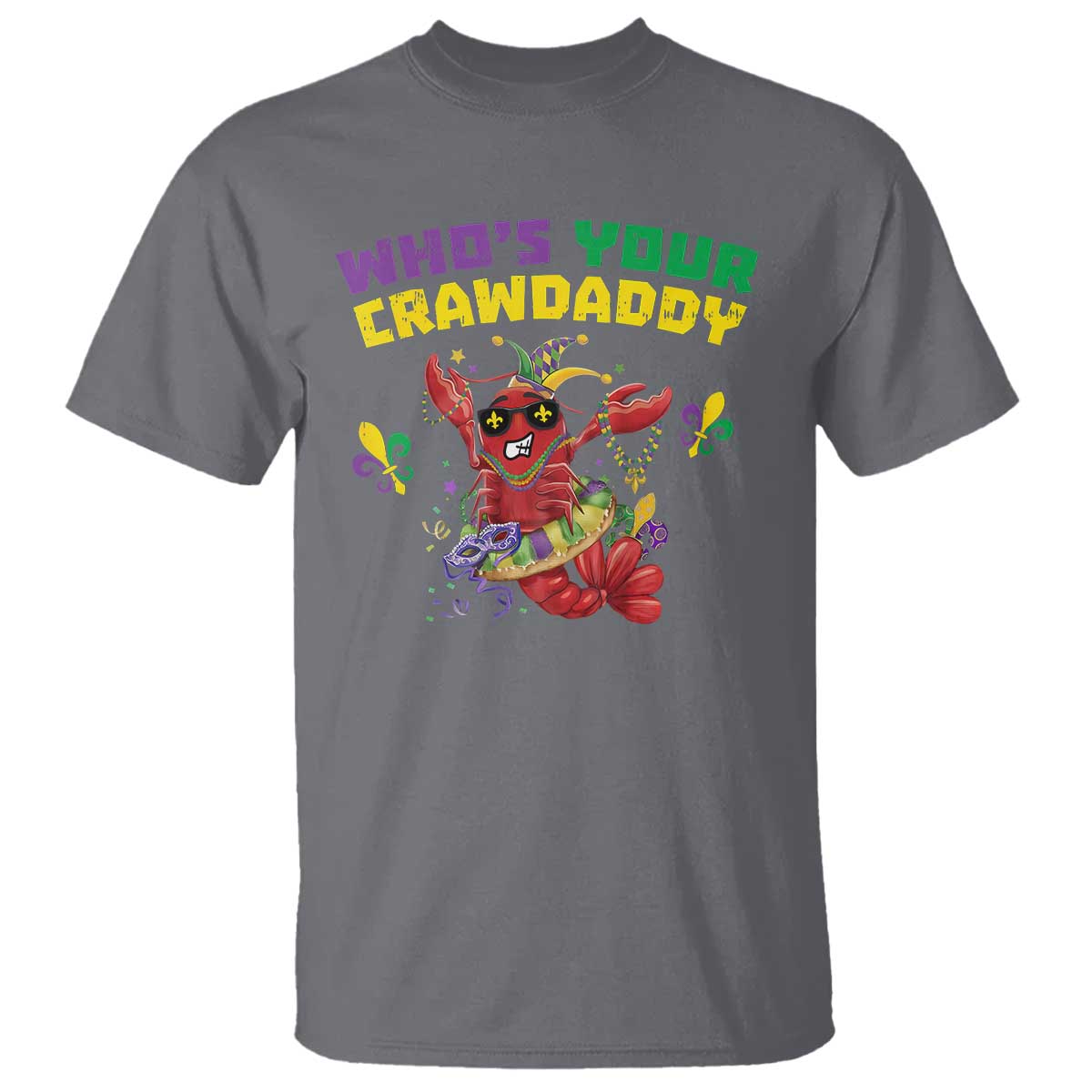 mardi-gras-crawfish-t-shirt-whos-your-crawdaddy-jester-beads