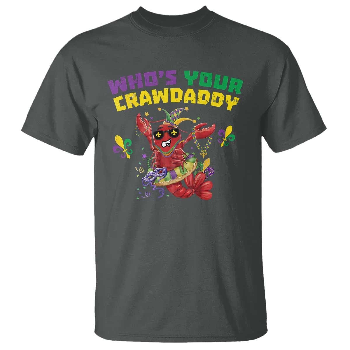 mardi-gras-crawfish-t-shirt-whos-your-crawdaddy-jester-beads