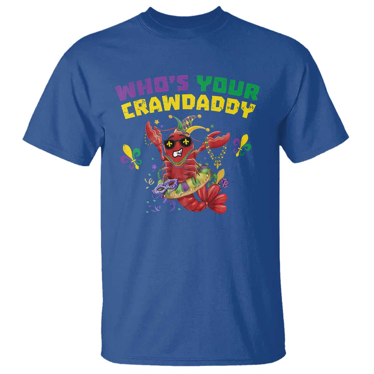 mardi-gras-crawfish-t-shirt-whos-your-crawdaddy-jester-beads