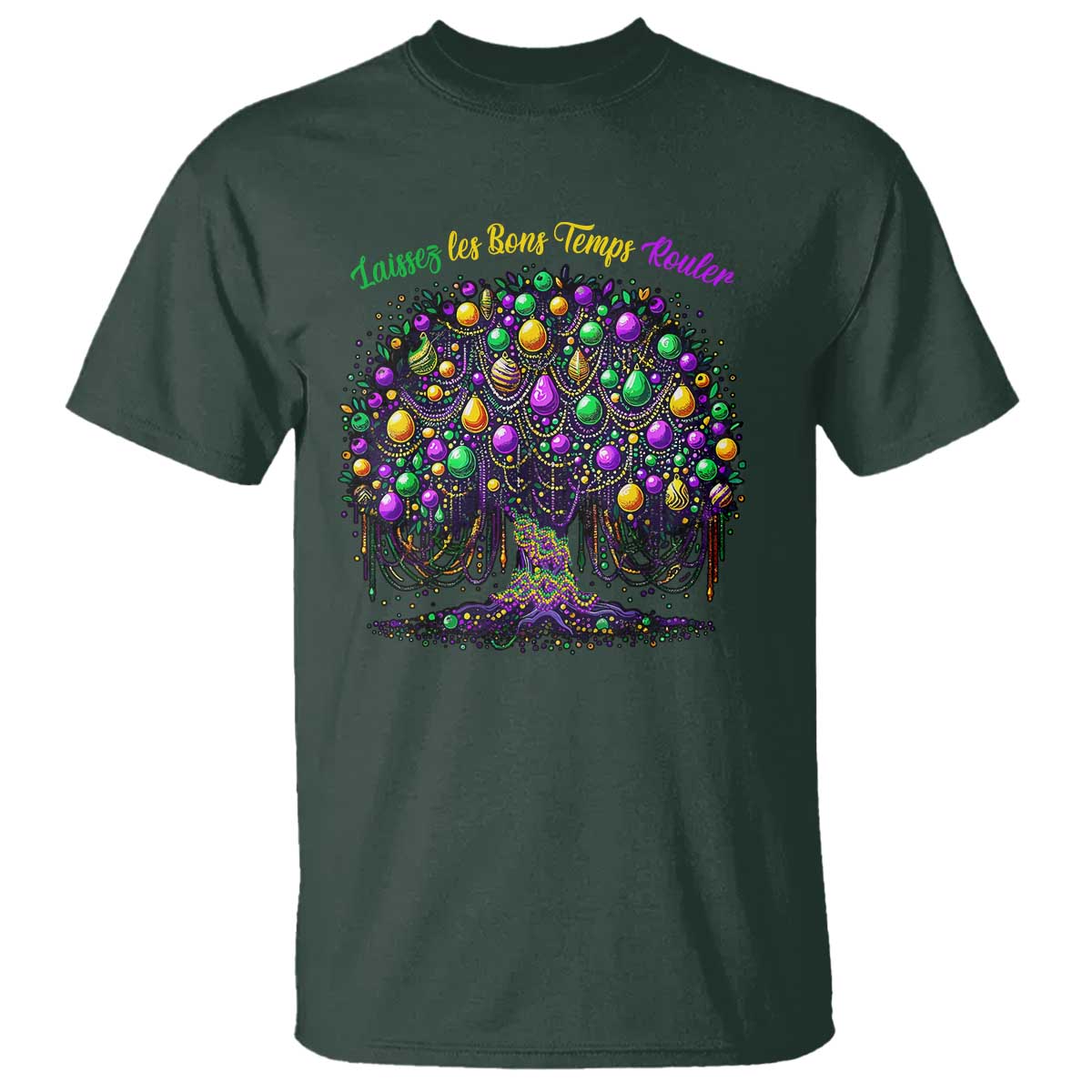 mardi-gras-bead-tree-t-shirt-carnival-new-orleans-2025-laissez-les-bons-temps-rouler
