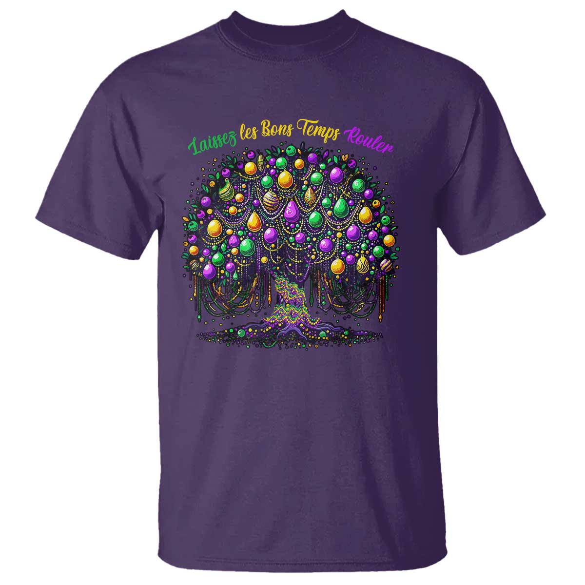 mardi-gras-bead-tree-t-shirt-carnival-new-orleans-2025-laissez-les-bons-temps-rouler