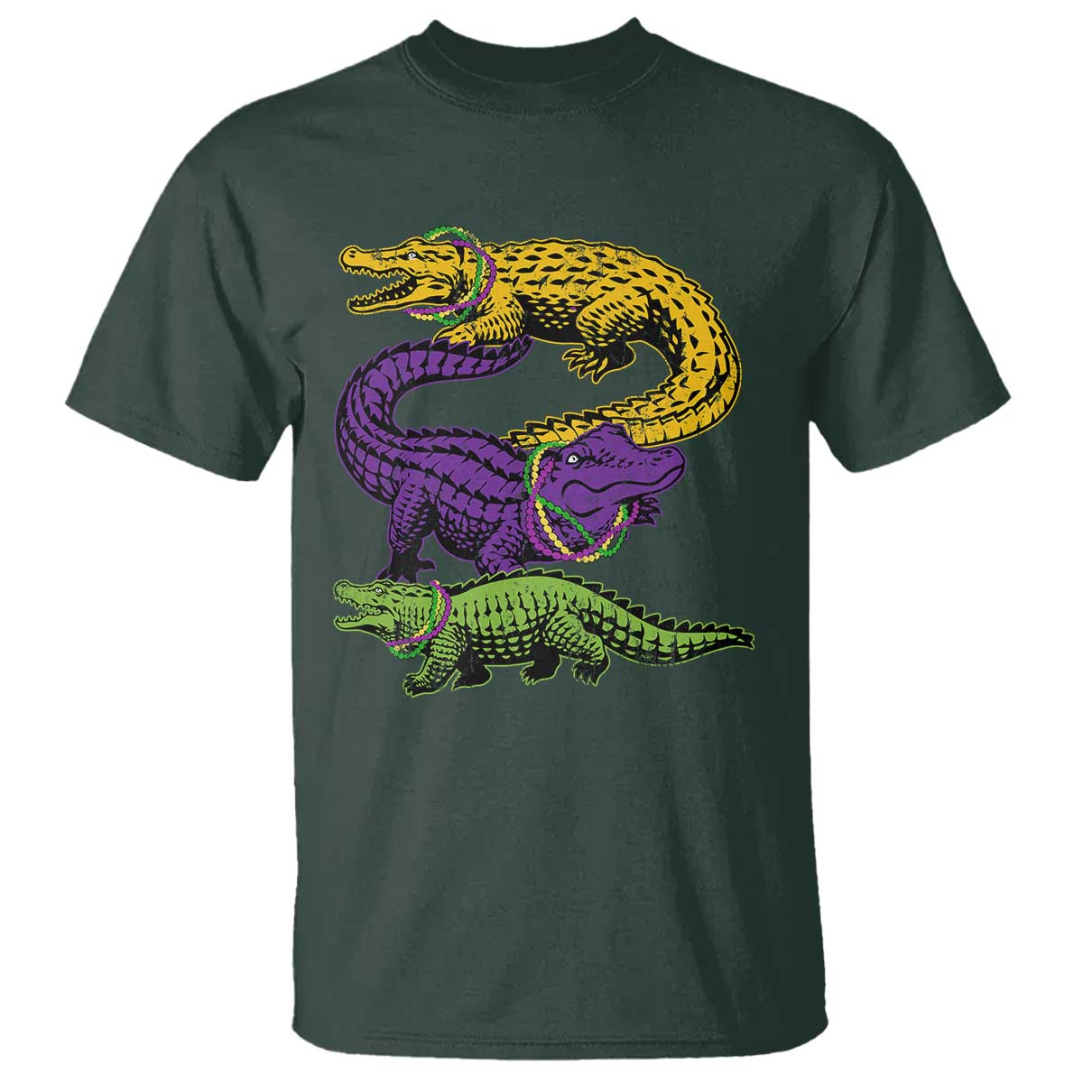 aligator-crocodiles-louisiana-mardi-gras-t-shirt