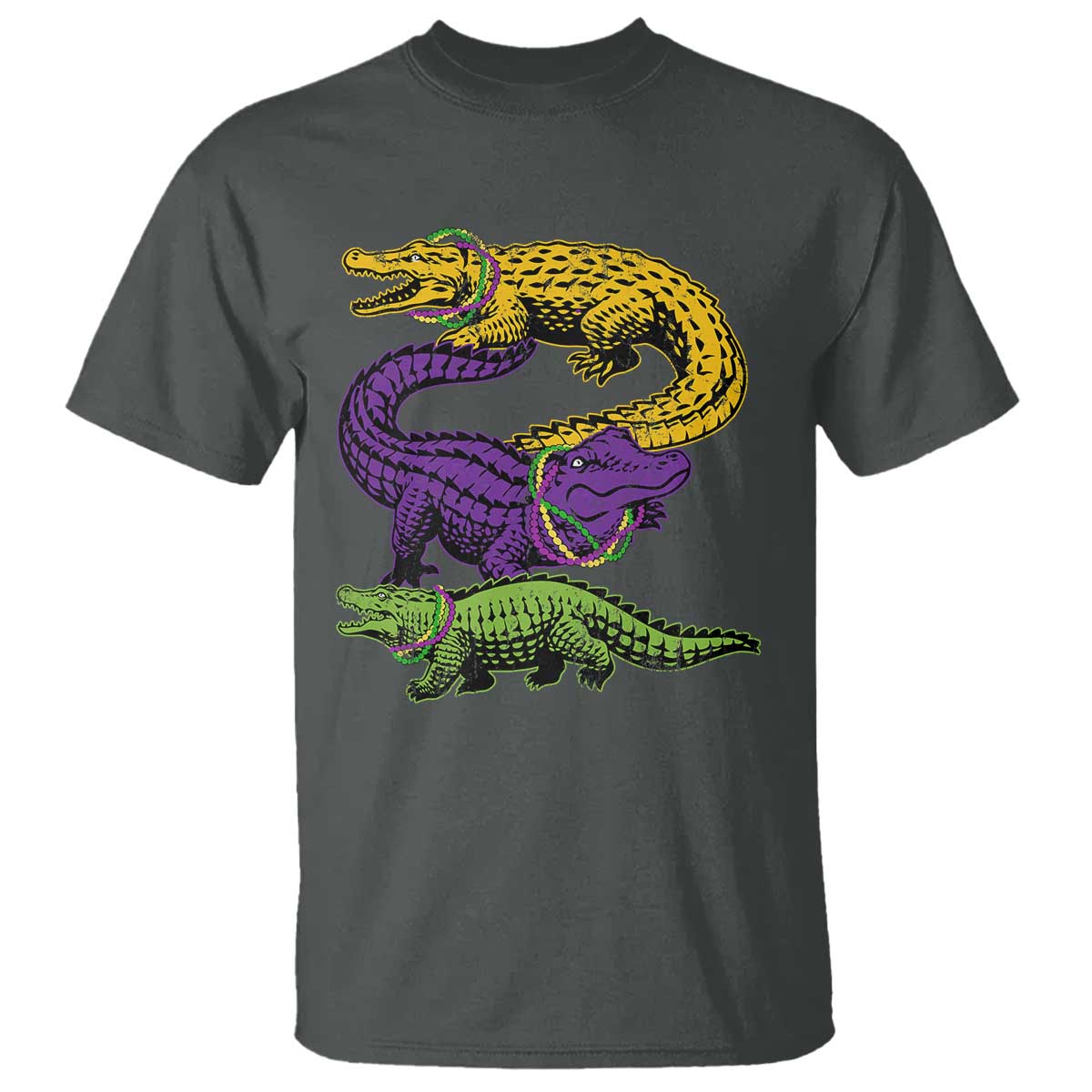 aligator-crocodiles-louisiana-mardi-gras-t-shirt