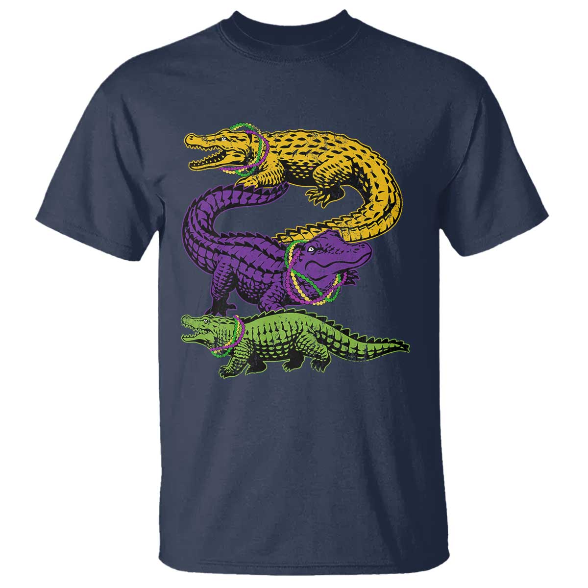 aligator-crocodiles-louisiana-mardi-gras-t-shirt