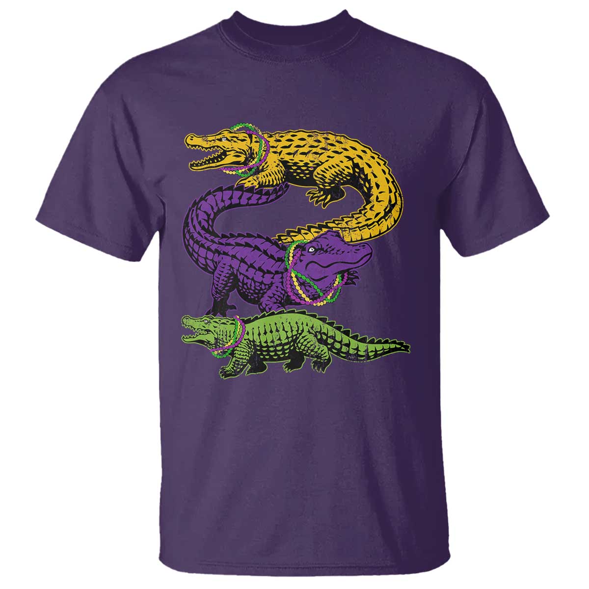 aligator-crocodiles-louisiana-mardi-gras-t-shirt