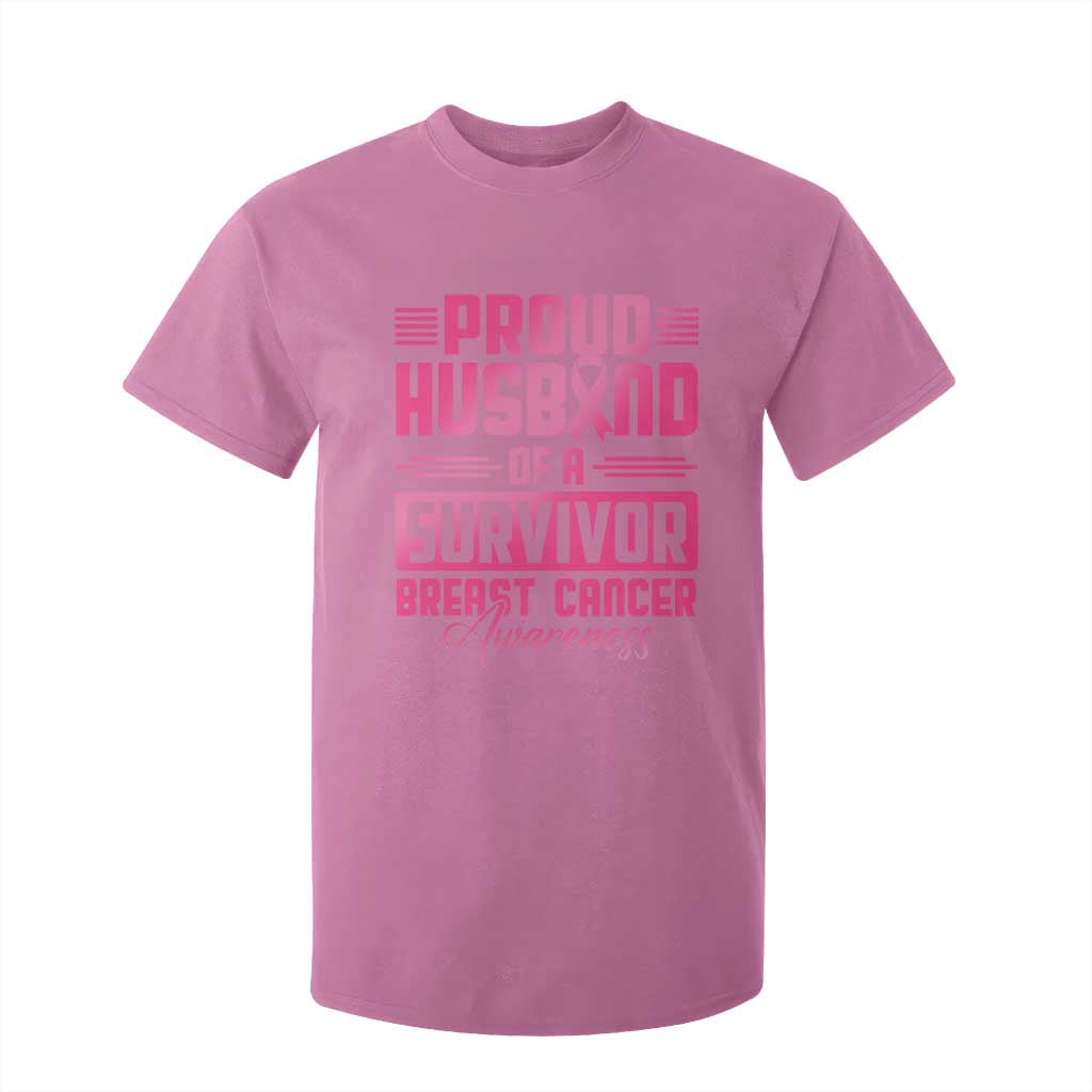 Husband Of A Warrior Breast Cancer Warrior T Shirt For Kid Wife Support Squad