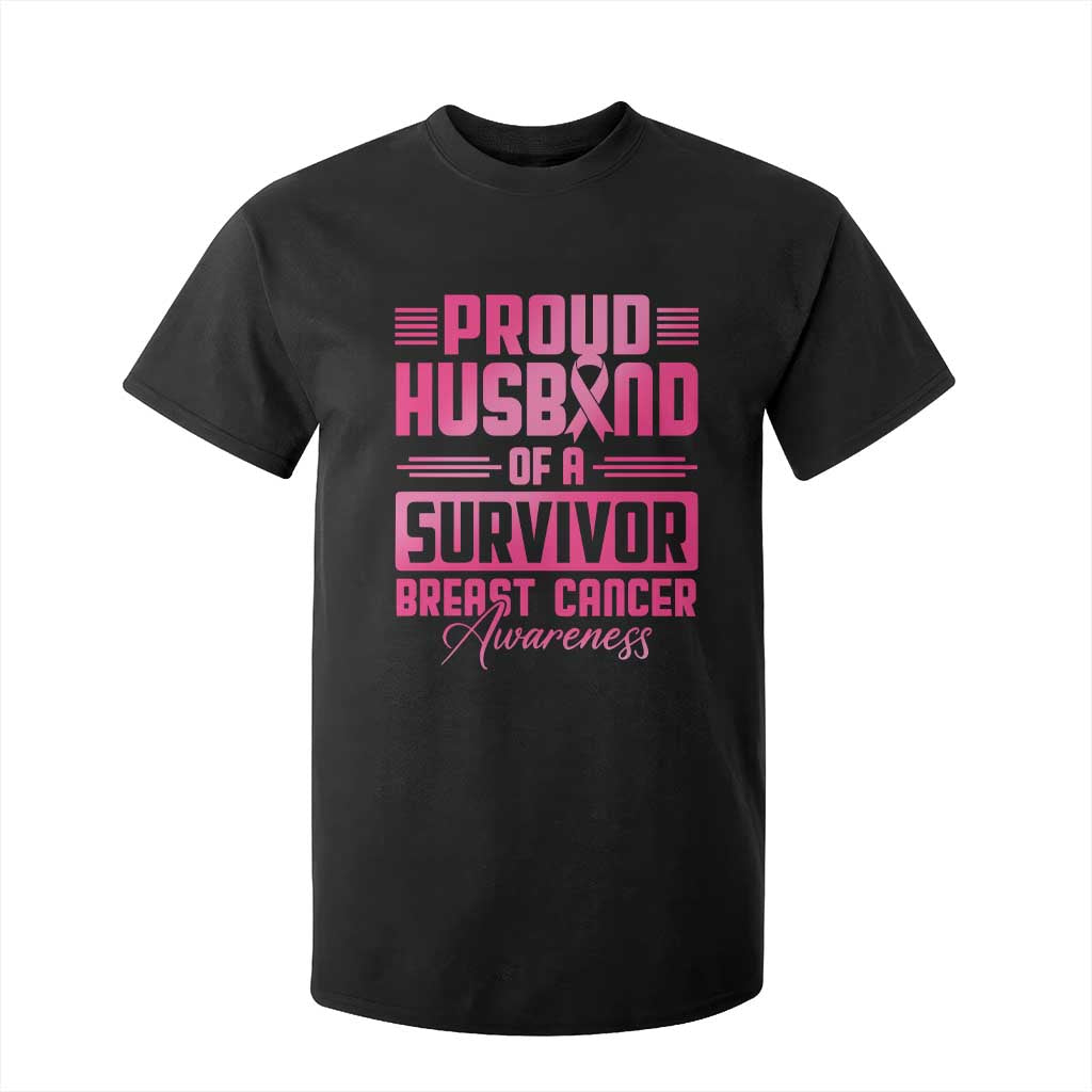 Husband Of A Warrior Breast Cancer Warrior T Shirt For Kid Wife Support Squad