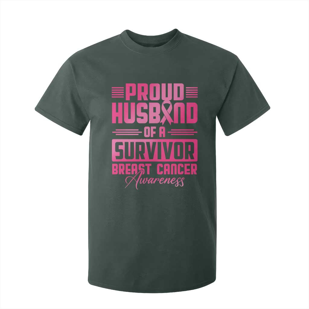 Husband Of A Warrior Breast Cancer Warrior T Shirt For Kid Wife Support Squad