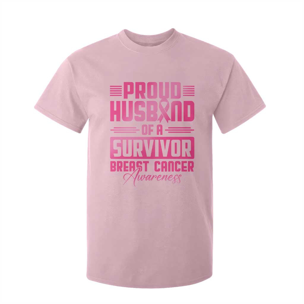 Husband Of A Warrior Breast Cancer Warrior T Shirt For Kid Wife Support Squad