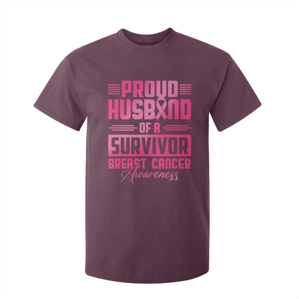 Husband Of A Warrior Breast Cancer Warrior T Shirt For Kid Wife Support Squad