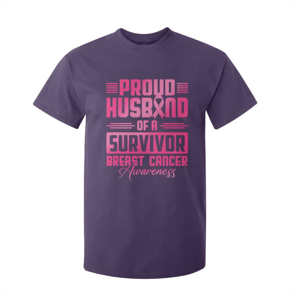 Husband Of A Warrior Breast Cancer Warrior T Shirt For Kid Wife Support Squad