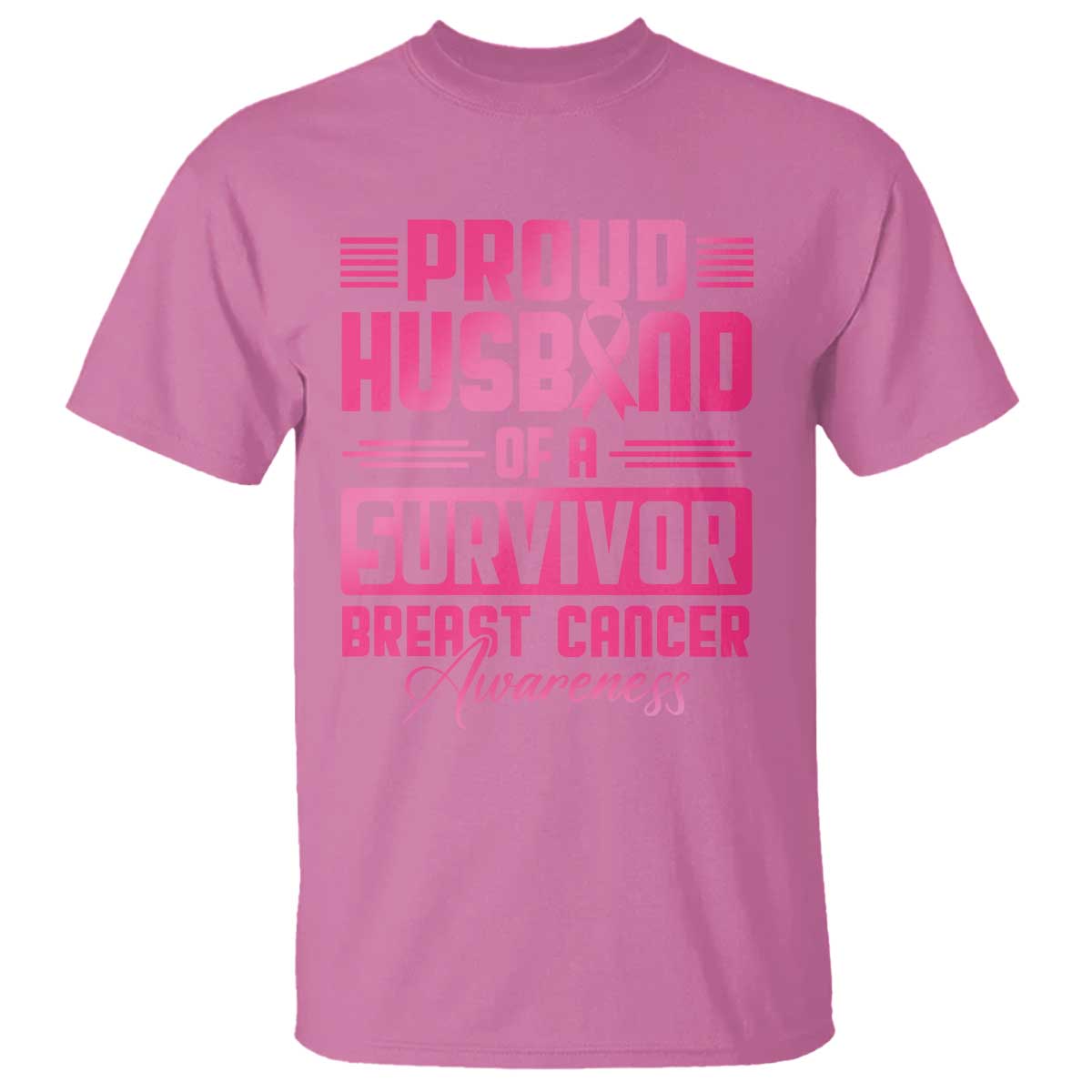 Husband Of A Warrior Breast Cancer Warrior T Shirt Wife Support Squad