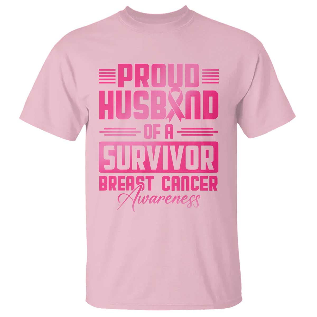 Husband Of A Warrior Breast Cancer Warrior T Shirt Wife Support Squad