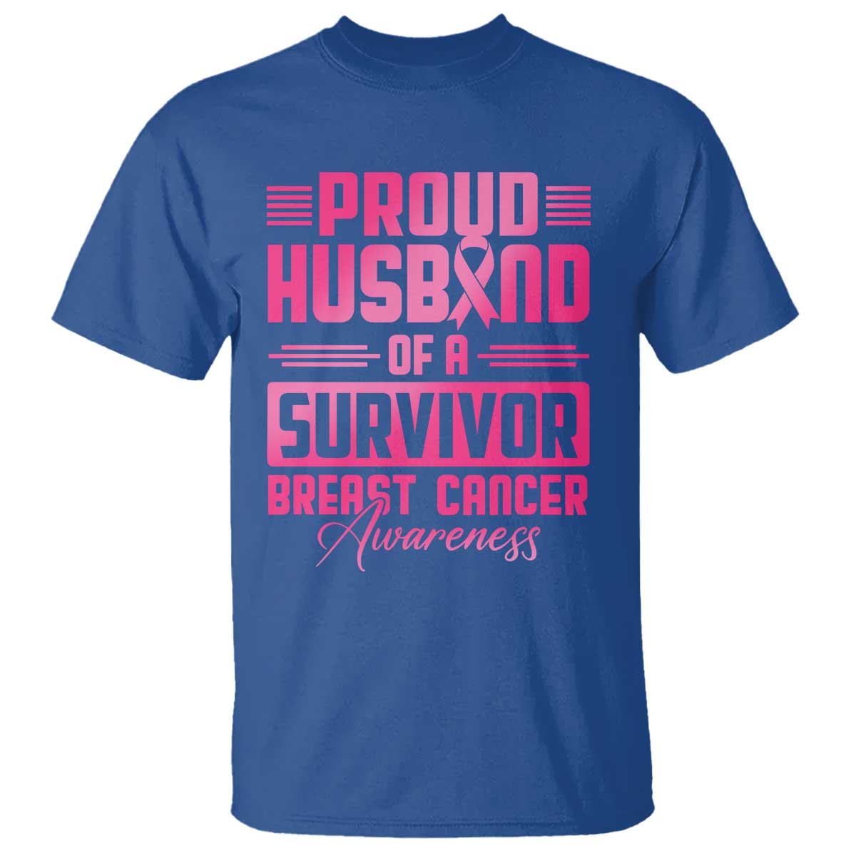Husband Of A Warrior Breast Cancer Warrior T Shirt Wife Support Squad