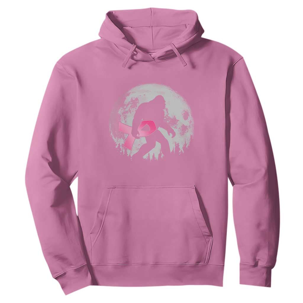 Bigfoot Pink Ribbon Breast Cancer Support Hoodie