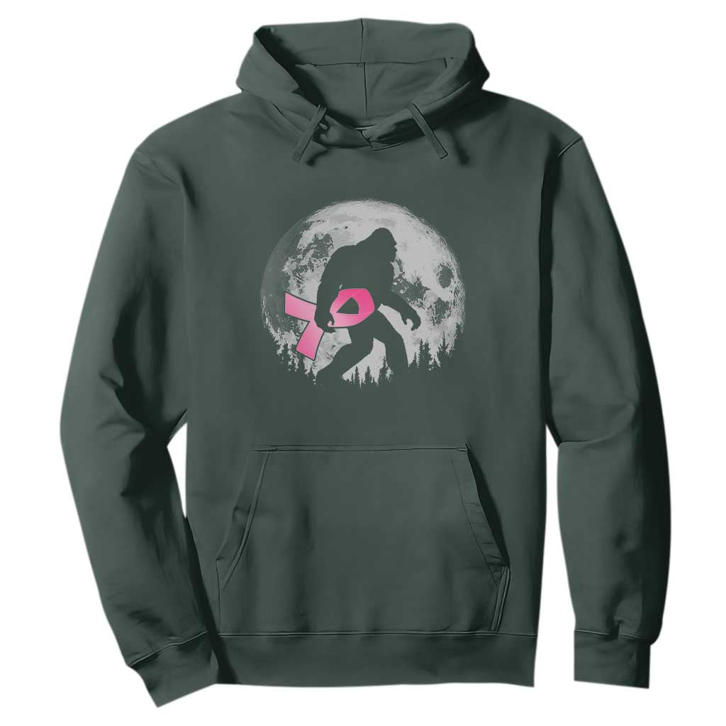 Bigfoot Pink Ribbon Breast Cancer Support Hoodie