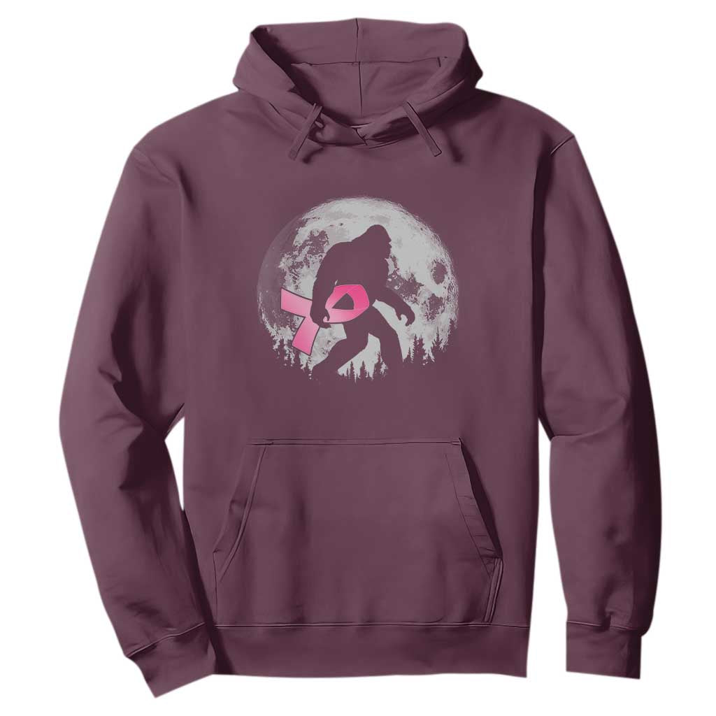 Bigfoot Pink Ribbon Breast Cancer Support Hoodie