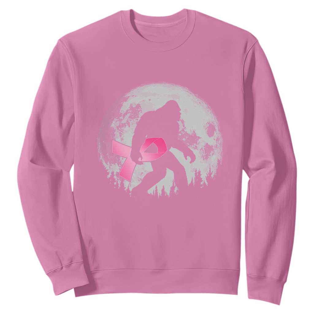 Bigfoot Pink Ribbon Breast Cancer Support Sweatshirt