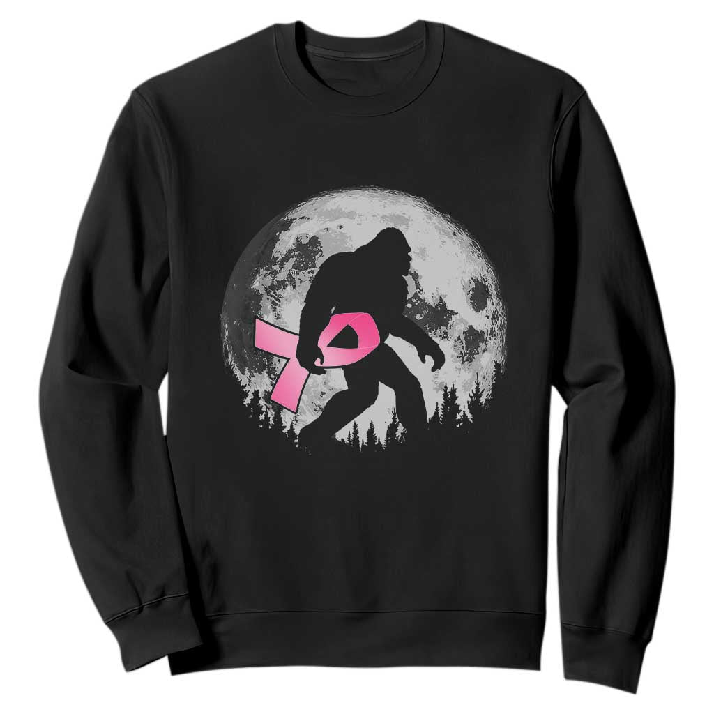 Bigfoot Pink Ribbon Breast Cancer Support Sweatshirt