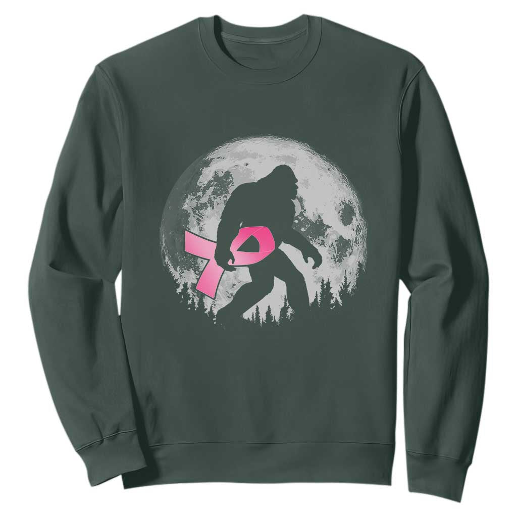 Bigfoot Pink Ribbon Breast Cancer Support Sweatshirt