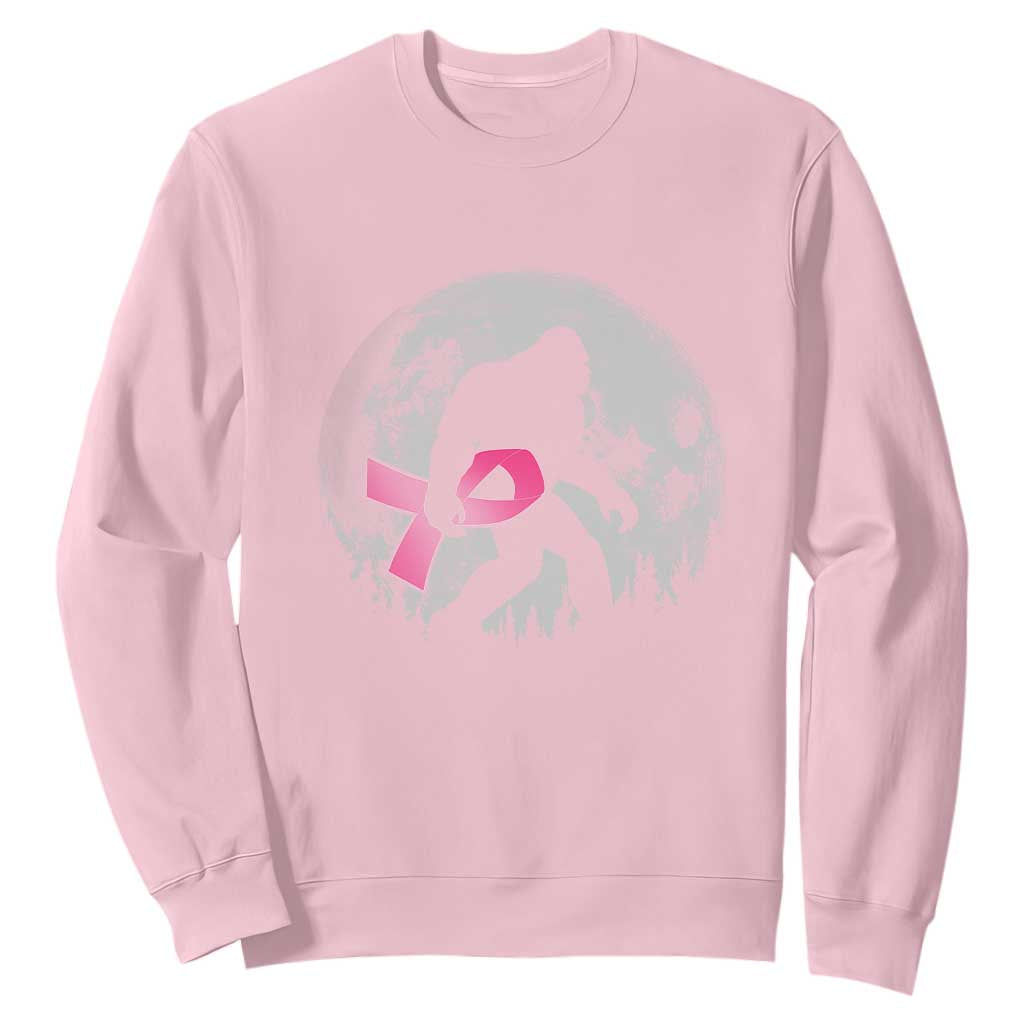 Bigfoot Pink Ribbon Breast Cancer Support Sweatshirt