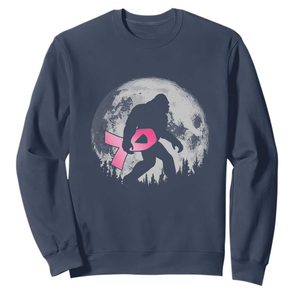 Bigfoot Pink Ribbon Breast Cancer Support Sweatshirt