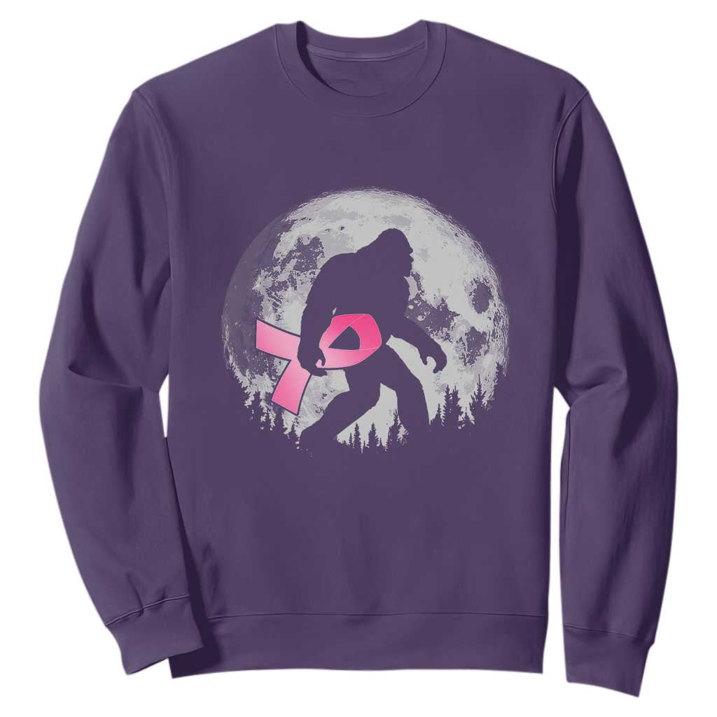 Bigfoot Pink Ribbon Breast Cancer Support Sweatshirt