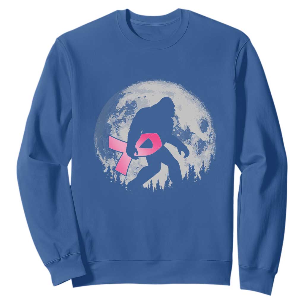 Bigfoot Pink Ribbon Breast Cancer Support Sweatshirt