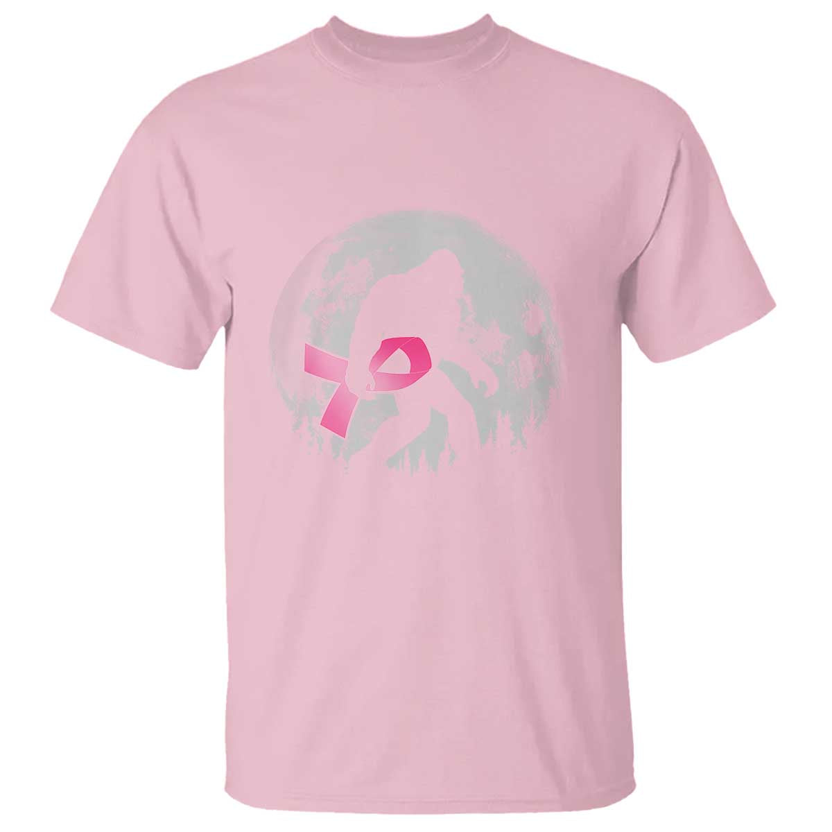 Bigfoot Pink Ribbon Breast Cancer Support T Shirt
