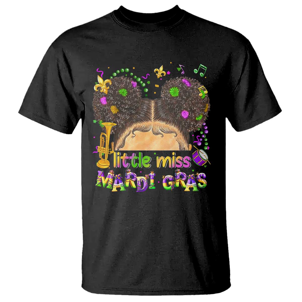 little-miss-mardi-gras-afro-messy-bun-girls-t-shirt