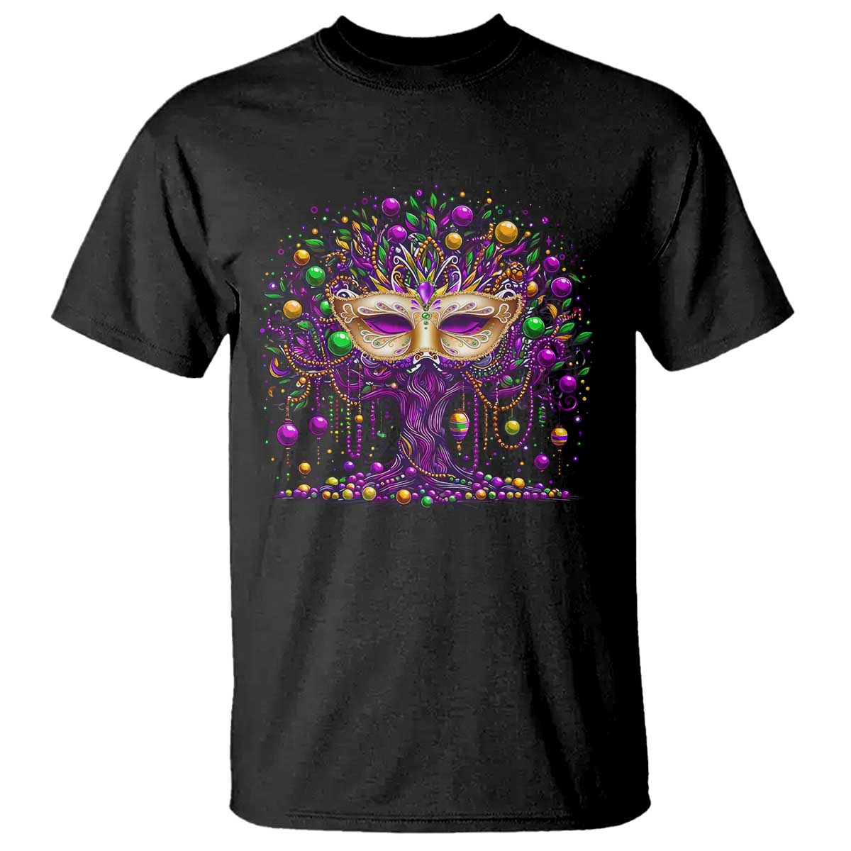 mardi-gras-bead-tree-t-shirt-new-orleans-festival