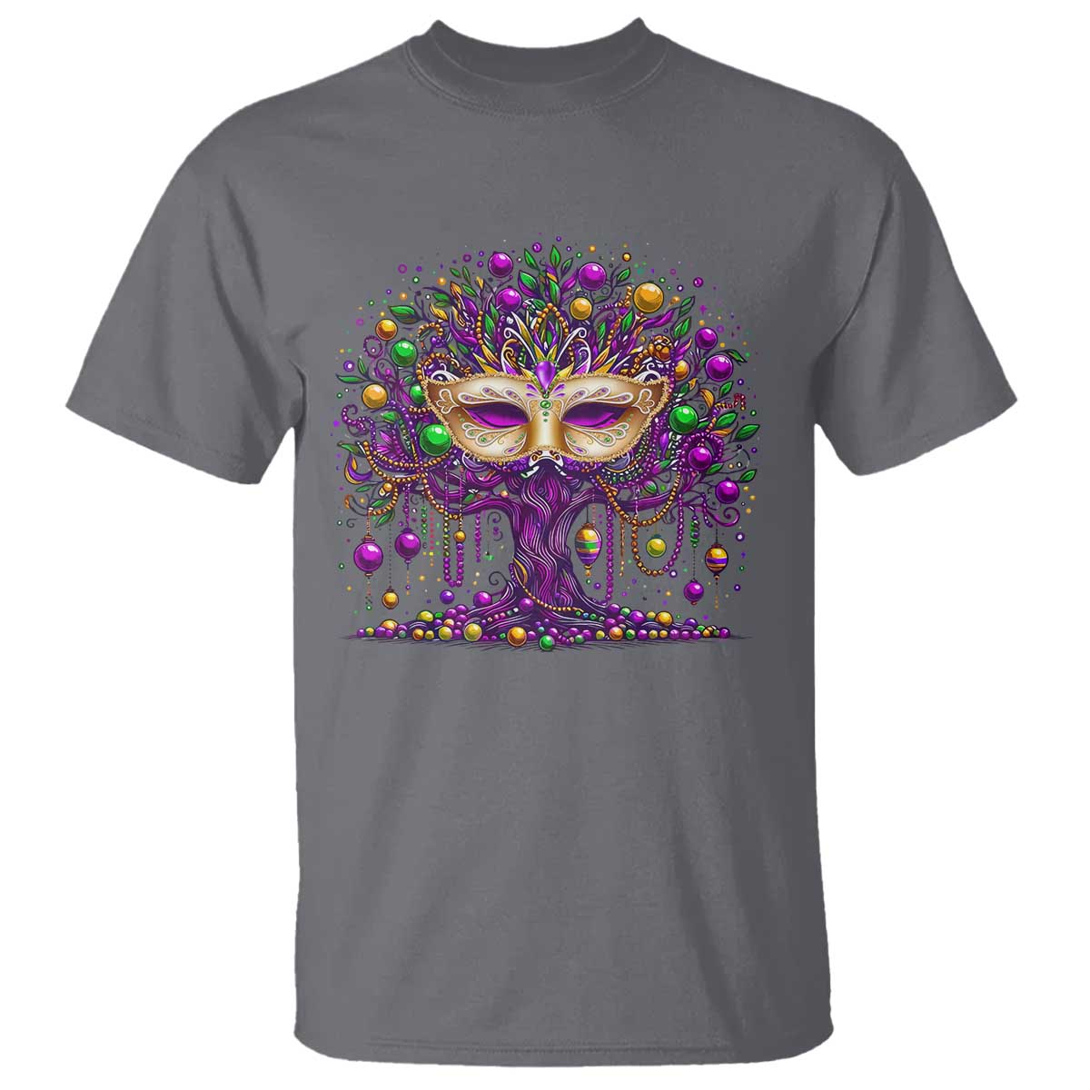 mardi-gras-bead-tree-t-shirt-new-orleans-festival