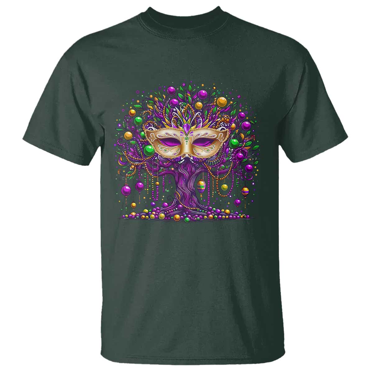 mardi-gras-bead-tree-t-shirt-new-orleans-festival