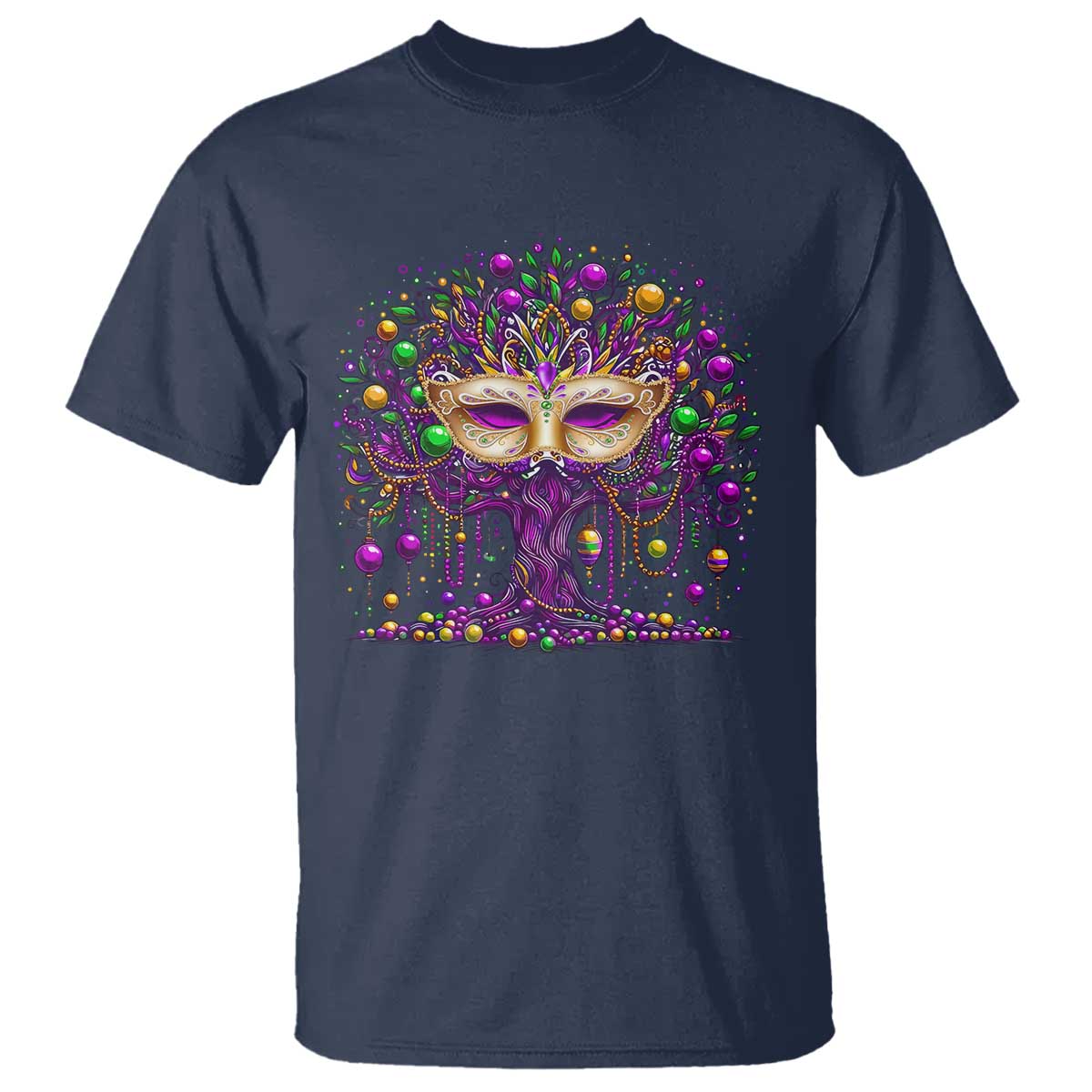 mardi-gras-bead-tree-t-shirt-new-orleans-festival